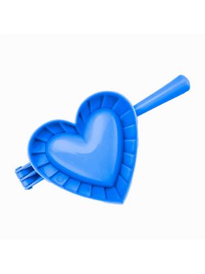 Форма ліплення для пельменів, вареників та равіолі у вигляді серця Синя