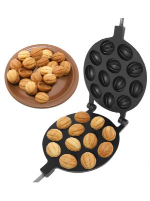 Форма для выпечки крупных орешков со сгущенкой Орешница с антипригарным / тефлоновым покрытием — 12 орехов