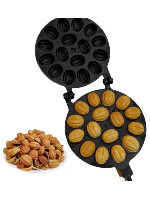 Форма для випічки горішків (горішниця) з антипригарним (тефлоновим) покриттям — 16 горіхів