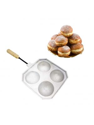 Форма для приготовления творожных и сырных шариков/пончиков (такоячница на 4 шарика)