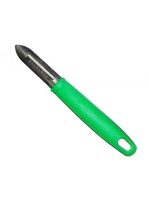 Нож с пластмассовой ручкой для очистки овощей и фруктов (экономка, одностороннее лезвие)