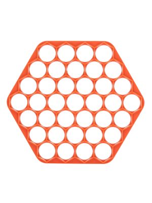 Пластиковая пельменница шестиугольная (форма для приготовления пельменей) Ø23 см