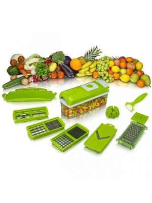 Багатофункціональна овочерізка Nicer Dicer Plus терка мультислайсер прес для нарізки подрібнювач овочів