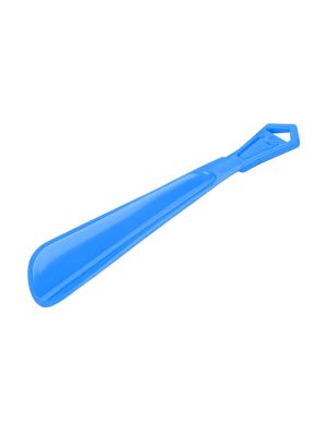 Рожок лопатка ложка для взуття пластикова 16 см Блакитна
