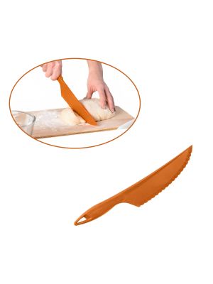 Пластиковый кухонный нож Utility для силиконового коврика крема, торта, теста овощей и фруктов 30.5 см Оранжевый