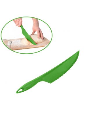 Пластиковый кухонный нож Utility для силиконового коврика крема, торта, теста овощей и фруктов 30.5 см Салатовый