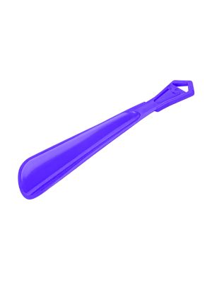 Рожок лопатка ложка для взуття пластикова 16 см Фіолетова