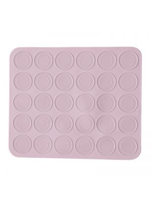 Форма силиконовая для выпечки «Macaroons» коврик 25 х 28 см (30 шт х 3,5 см) Пурпурна