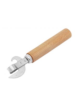 Відкривачка відкривалка ніж консервний з дерев'яною лакованою ручкою 16 см