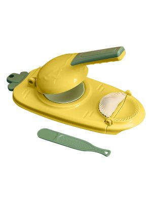 Верстат прес-форма машинка для розкочування тіста та автоматичного ліплення вареників та пельменів Жовтий