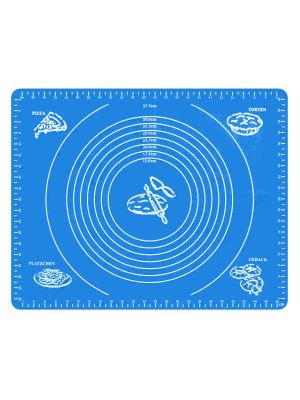 Силіконовий кондитерський килимок для розкачування тіста 40x50 см Синій