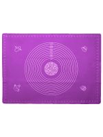 Силіконовий кондитерський килимок для розкочування тіста 50х70 см Фіолетовий