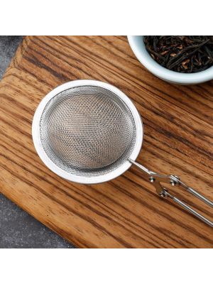 Ситечко щипці для заварювання чаю та кави з нержавіючої сталі (діаметр сита 4.5 см)