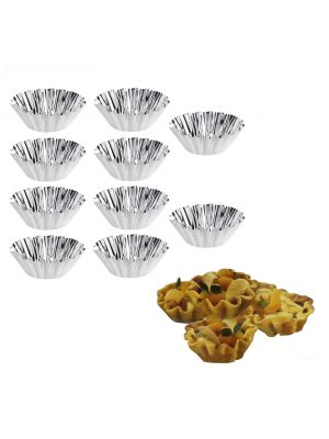 Форми для випічки кошиків кексів і тарталеток Ø верх 9.5, низ 5.5, висота 3.5 см (набір із 10 штук)