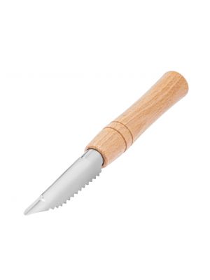 Нож экономка для чистки овощей с деревянной ручкой 18.5 см