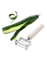 Нож для очистки экономка + шинковка для овощей и корейской морковки стальная двухсторонняя 17 см