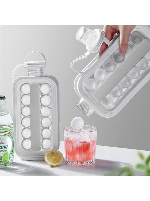 Форма для кубиков льда портативная силиконовая переносная бутылка на 17 шариков DIY ICE