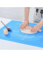 Силіконовий кондитерський килимок для розкочування тіста 50х70 см Синій